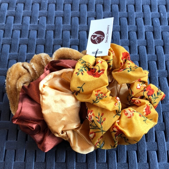 Rustic Fall Tone Scrunchies